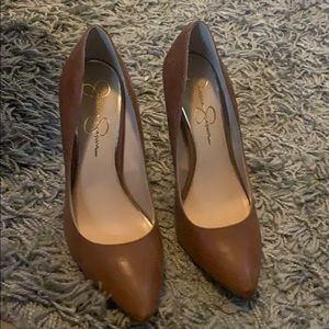 Jessica Simpson brown heels